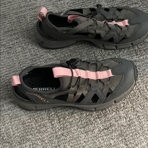 Merrell Women's Athletic Shoes - Dark Taupe and Peach